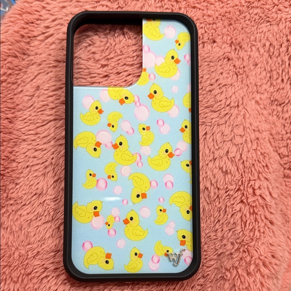 Wildflower Duck Pattern iPhone 15 pro max Case - Rubber Duckies